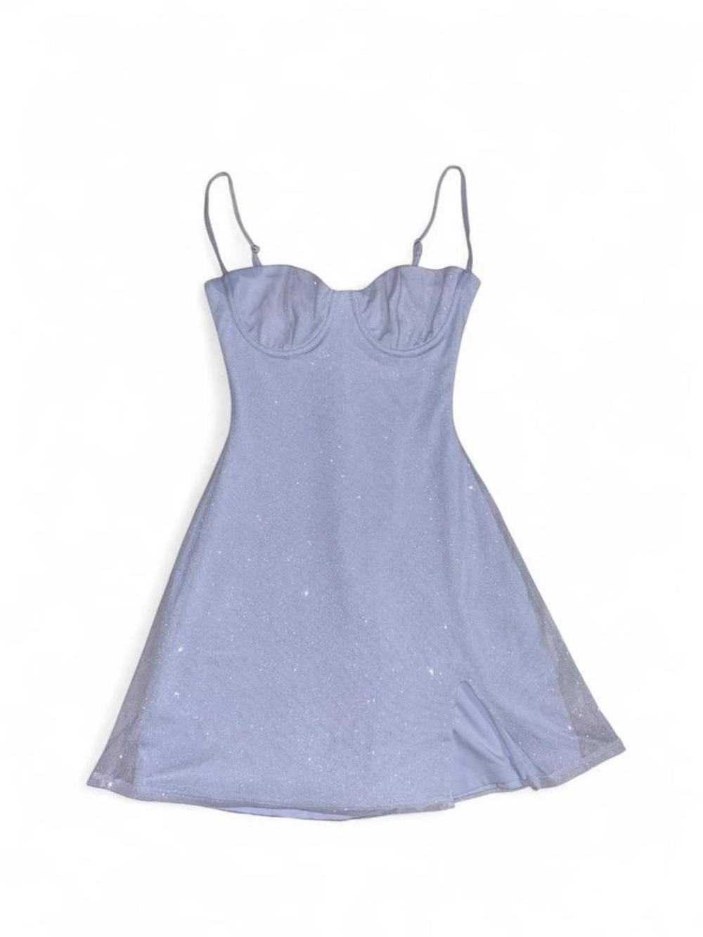 BabyBoo Sparkly Light Blue Mini Dress